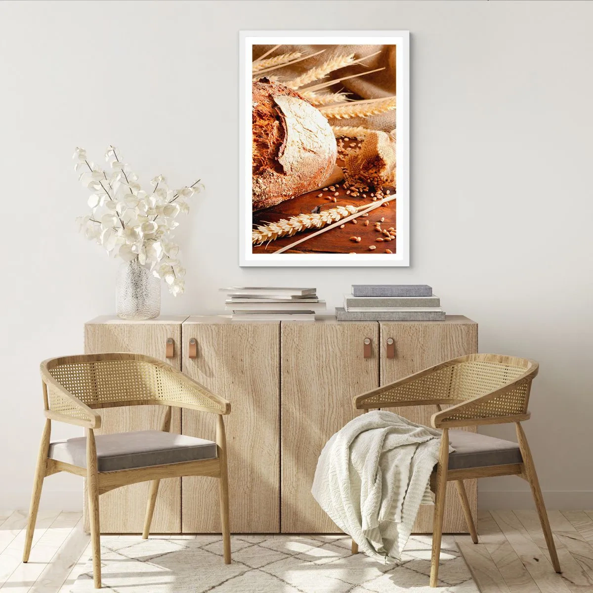 Poster in einem weißen Rahmen - Appetitanregend, duftend, knackig - 70x100 cm