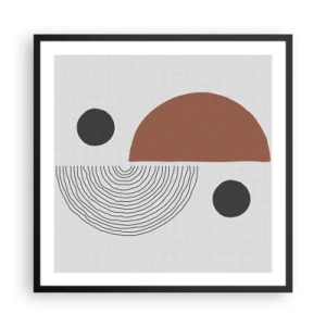 Poster in einem schwarzem Rahmen - Perfektion des Rades - 60x60 cm