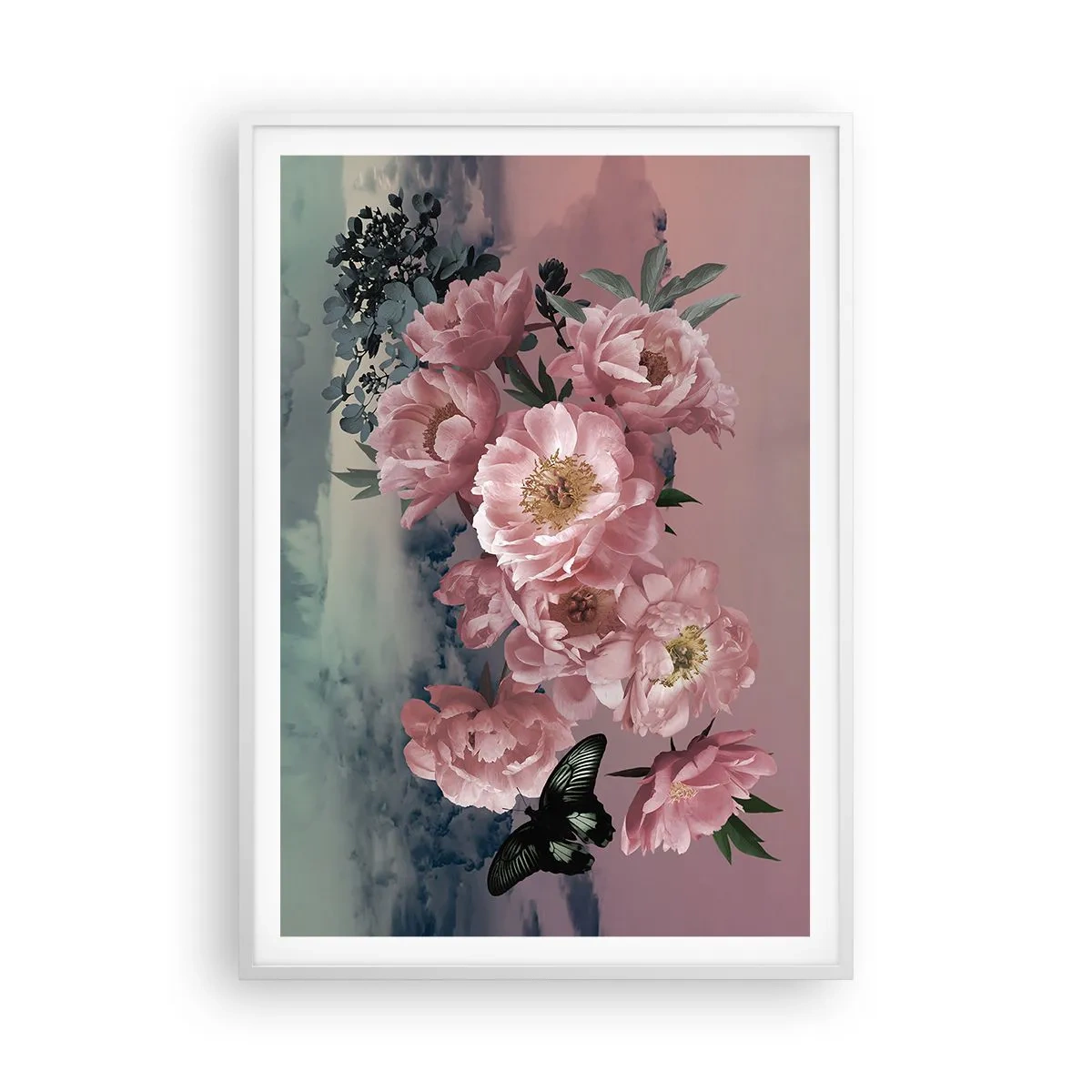 Poster in einem weißen Rahmen - Der Höhepunkt der Romantik - 70x100 cm