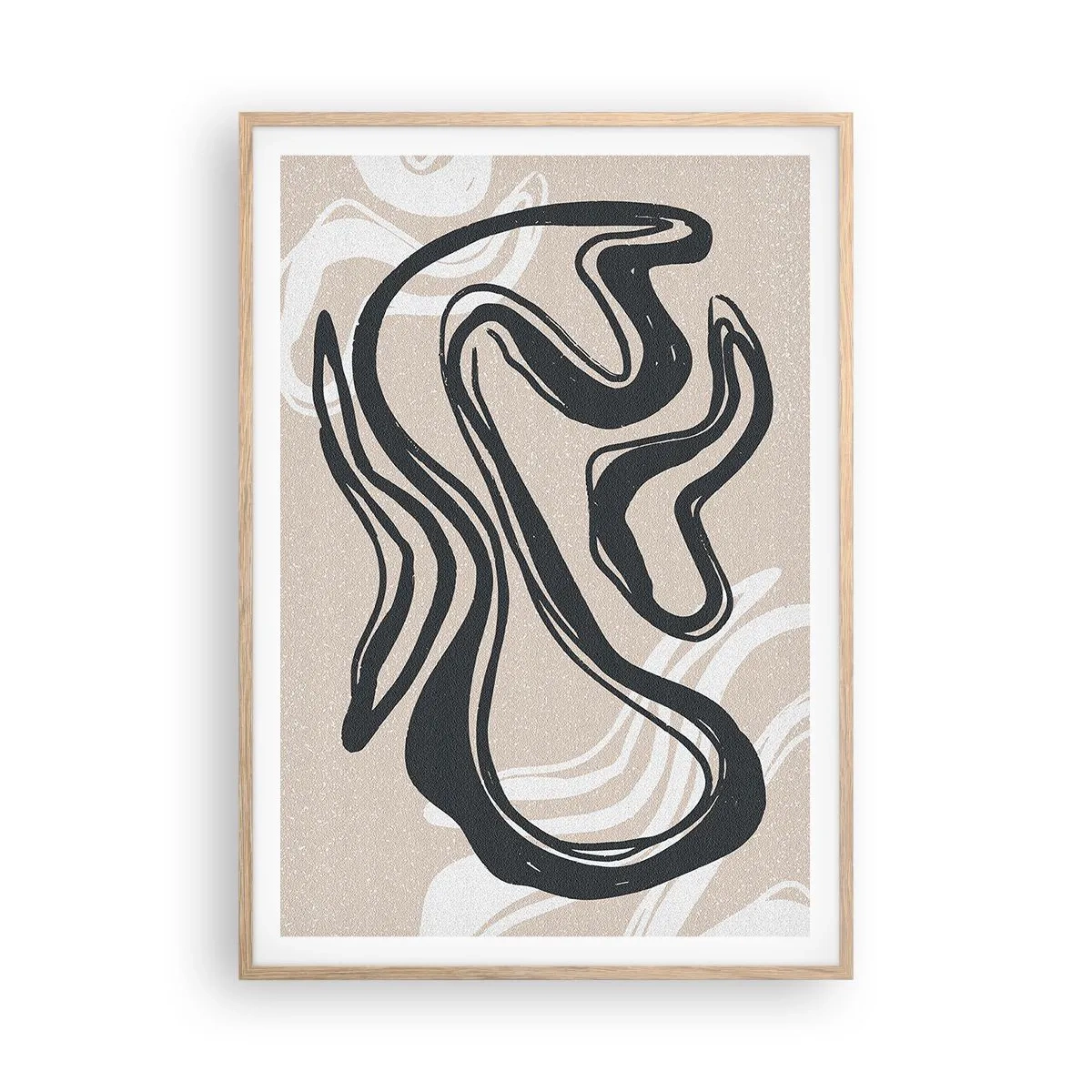 Poster in einem Rahmen aus heller Eiche - Vervielfachter Ausdruck - 70x100 cm