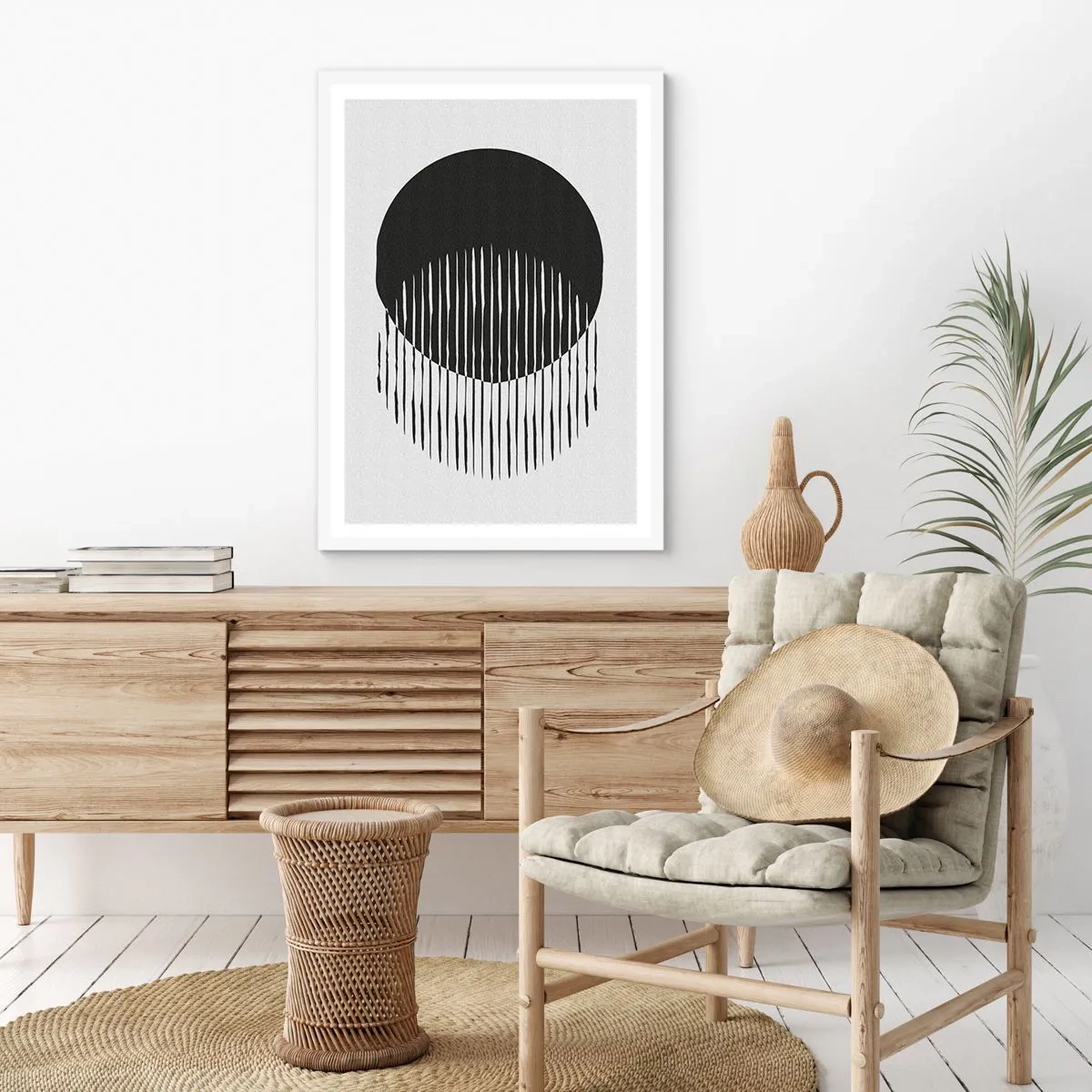 Poster in einem weißen Rahmen - Sein Alter Ego - 50x70 cm