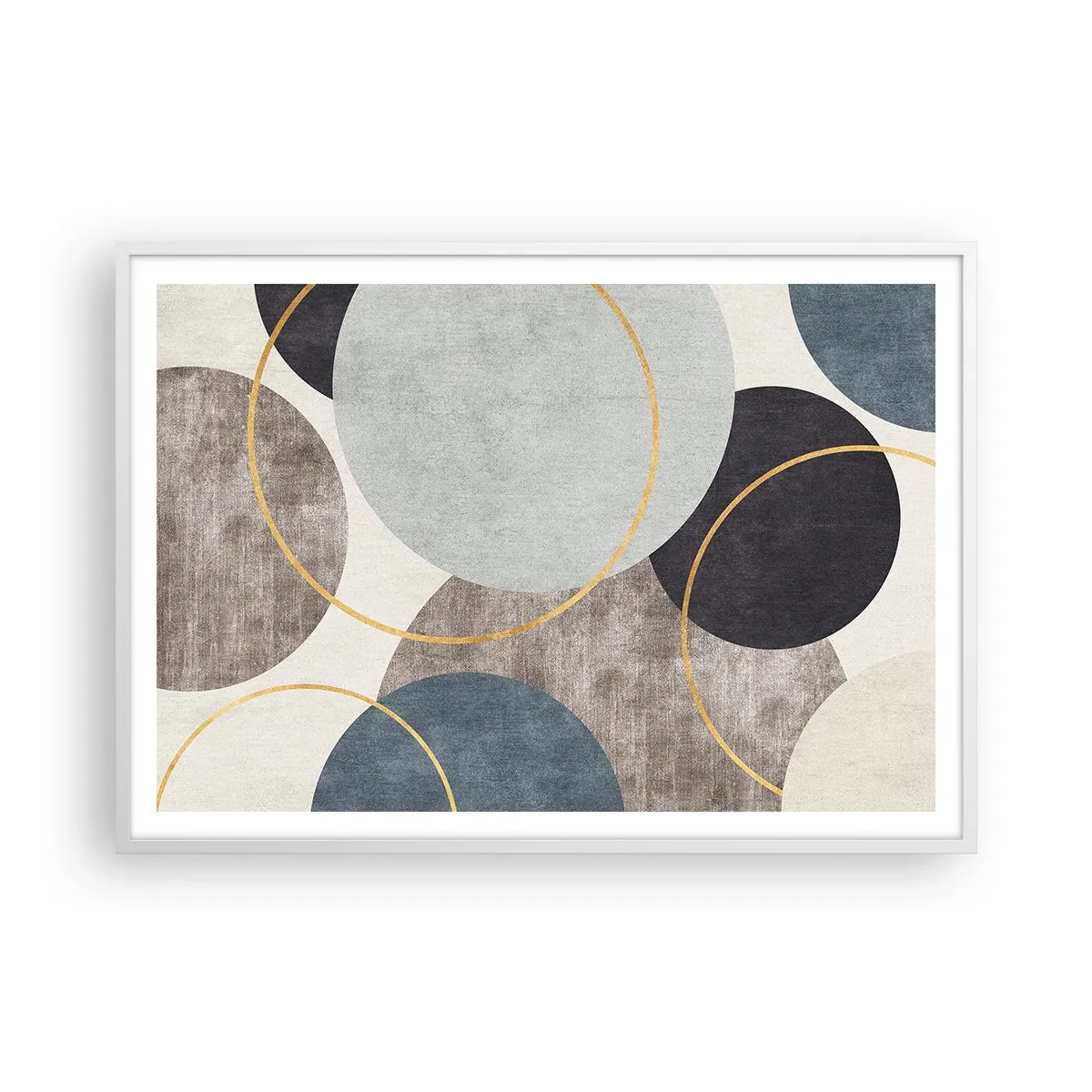 Poster in einem weißen Rahmen - Rad für Rad - 100x70 cm