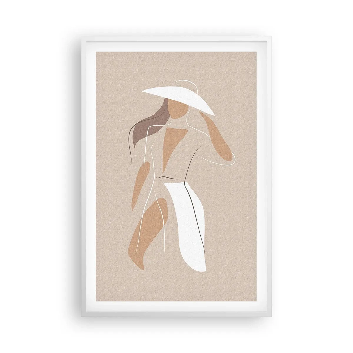 Poster in einem weißen Rahmen - Mode macht Spaß - 61x91 cm