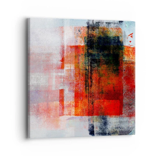 Bild auf Leinwand - Leinwandbild - Komposition leuchtet - 40x40 cm