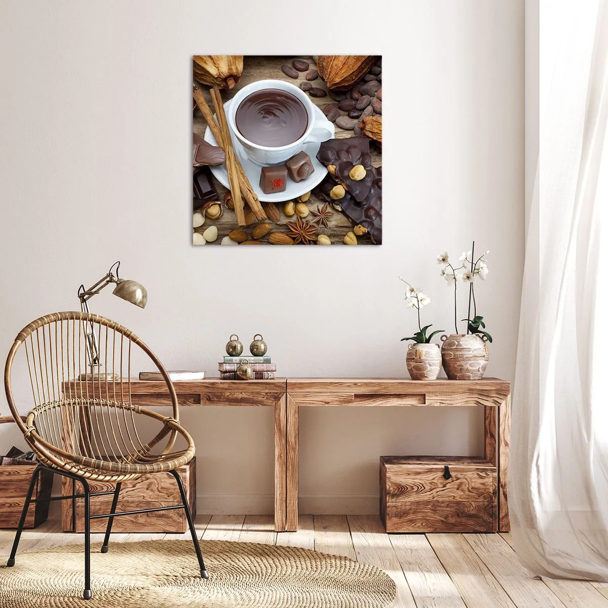 Bild auf Leinwand - Leinwandbild - Aus einer märchenhaften Schokoladenfabrik - 30x30 cm
