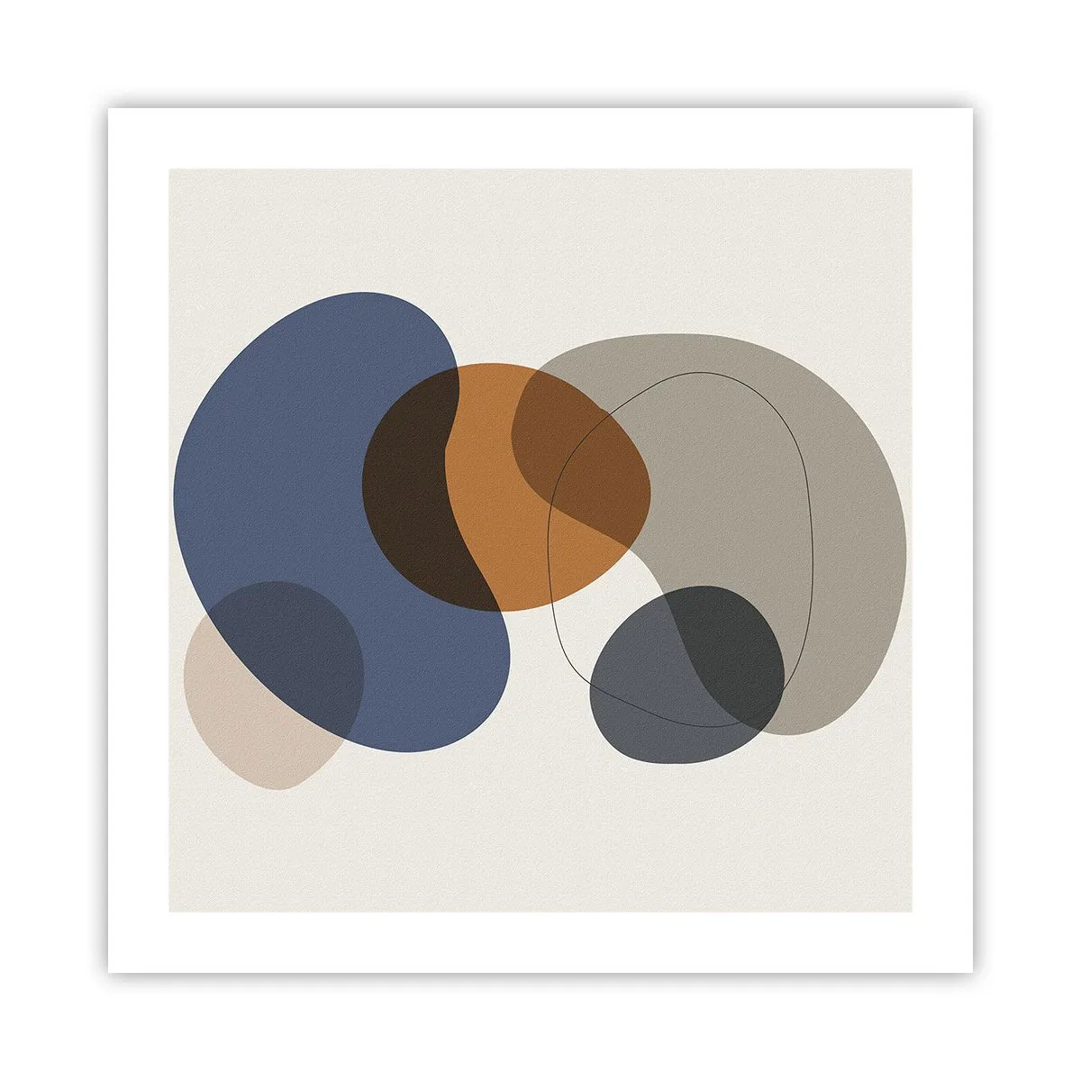 Poster - Farbtropfen - 50x50 cm