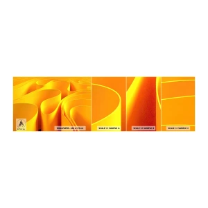 Fototapeten Muster Selbstklebend Deluxe Sticker - Wie Sonnenwellen - 3D, Modern, Linien - 100x30 cm