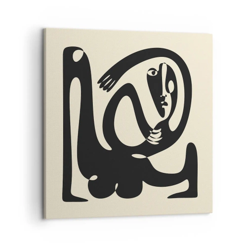 Bild auf Leinwand - Leinwandbild - Fast wie Picasso - 50x50 cm