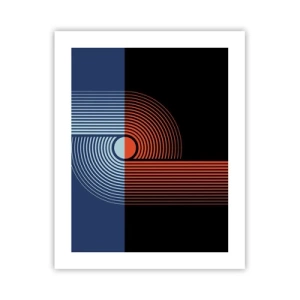 Poster - In einer geometrischen Umarmung - 40x50 cm