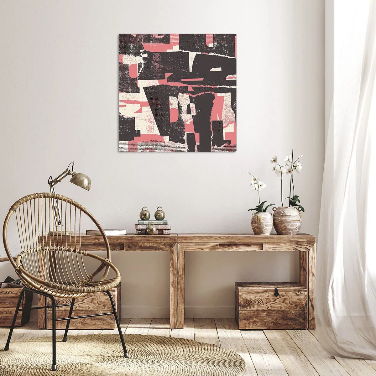 Bild auf Leinwand - Leinwandbild - All dieser Lärm - 60x60 cm
