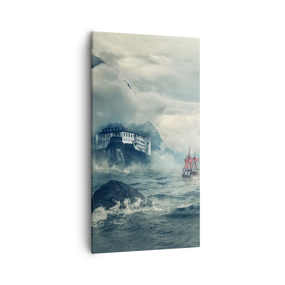 Bild auf Leinwand - Leinwandbild - In magischen Gewässern - 55x100 cm