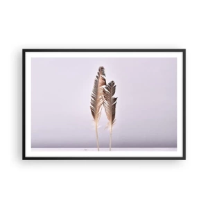 Poster in einem schwarzem Rahmen - Gegen das Nichts - 91x61 cm