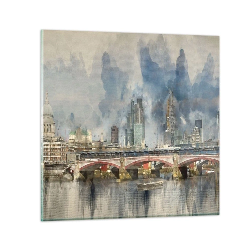 Glasbild - Bild auf glas - London in seiner ganzen Pracht - 60x60 cm