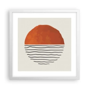 Poster in einem weißen Rahmen - Im japanischen Klima - 40x40 cm