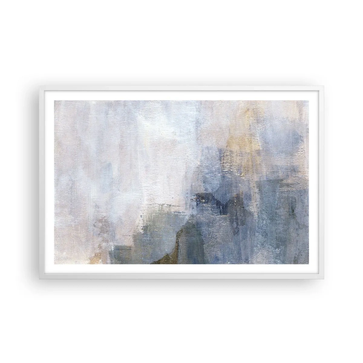 Poster in einem weißen Rahmen - Farbtöne und Akkorde - 91x61 cm