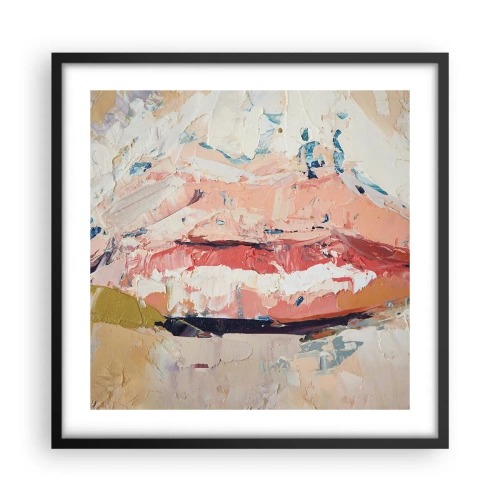 Poster in einem schwarzem Rahmen - Es weckt die Sinne - 50x50 cm