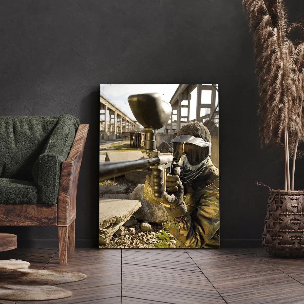 Bild auf Leinwand - Leinwandbild - Auch du kannst ein Held werden - 65x120 cm
