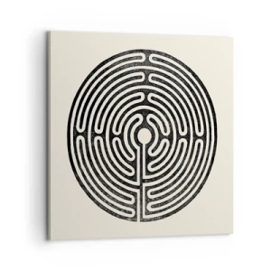 Bild auf Leinwand - Leinwandbild - Geheimnisvolle Ordnung - 60x60 cm