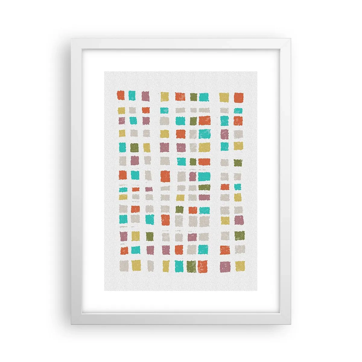 Poster in einem weißen Rahmen - Unbekanntes Spiel - 30x40 cm
