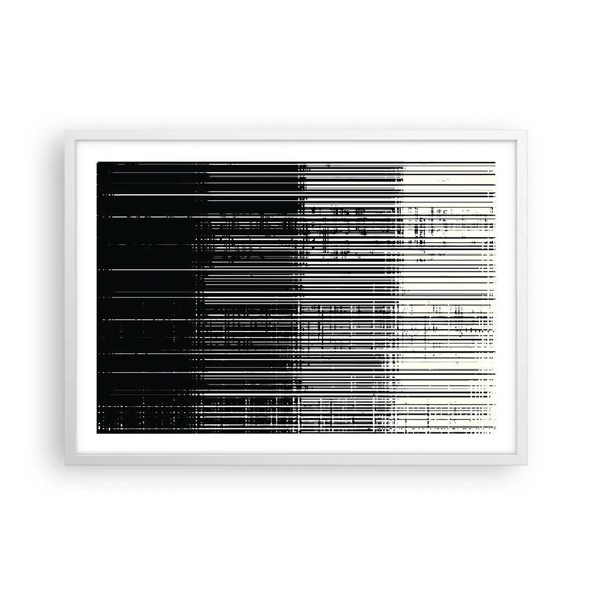 Poster in einem weißen Rahmen - Wellen und Vibrationen - 70x50 cm