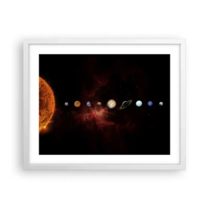 Poster in einem weißen Rahmen - Unsere Nachbarschaft - 50x40 cm