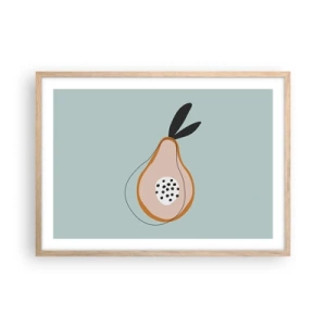 Poster in einem Rahmen aus heller Eiche - Durchdringe die Natur der Dinge - 70x50 cm