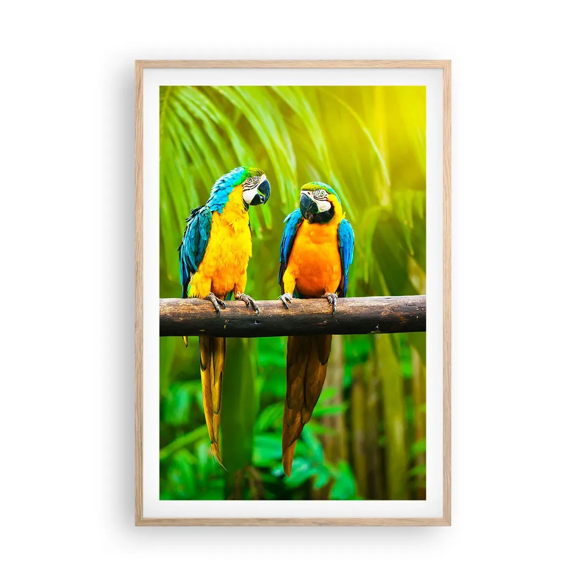 Poster in einem Rahmen aus heller Eiche - Und hast du gehört, dass sie ...? - 61x91 cm