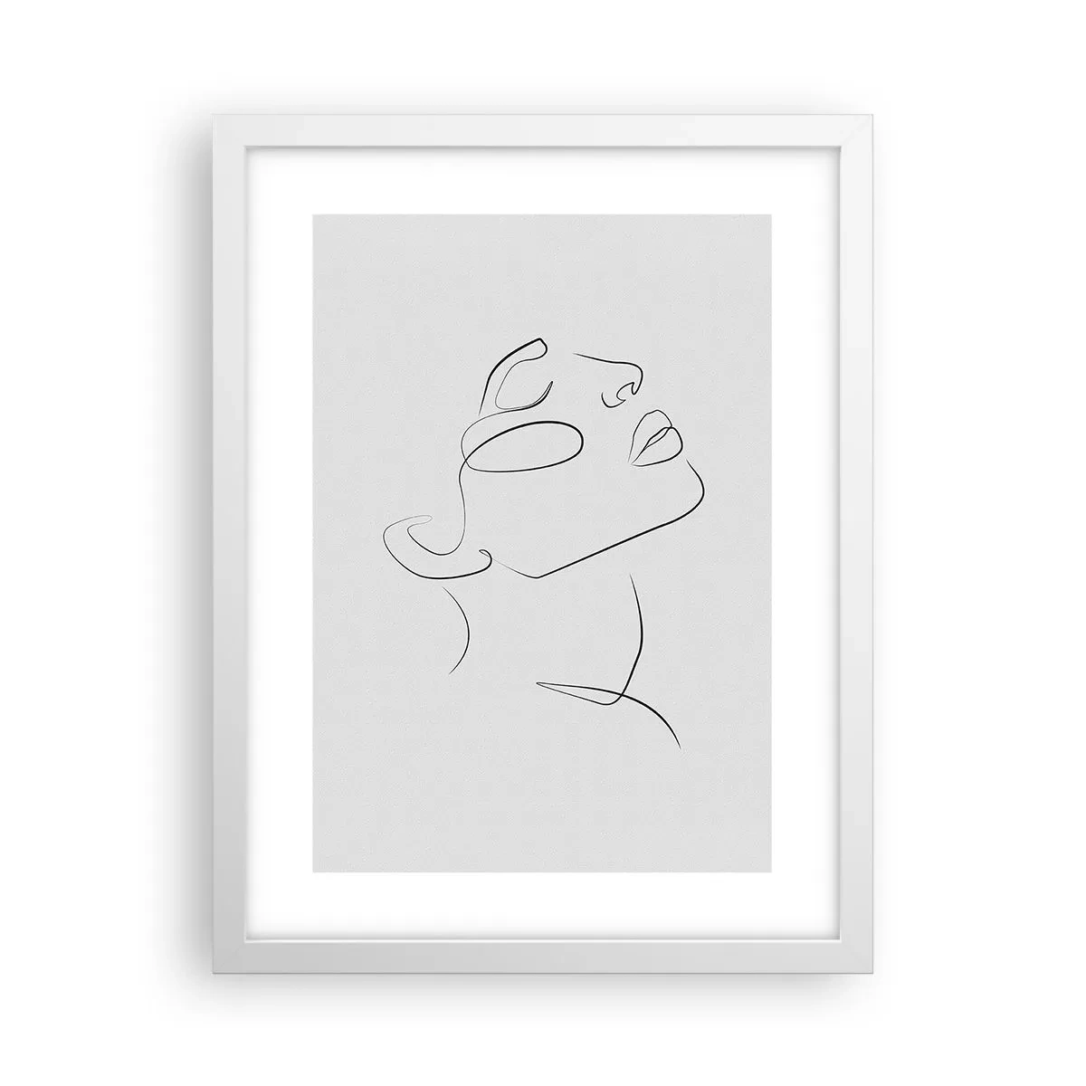 Poster in einem weißen Rahmen - Die Drehungen und Wendungen der Träume - 30x40 cm