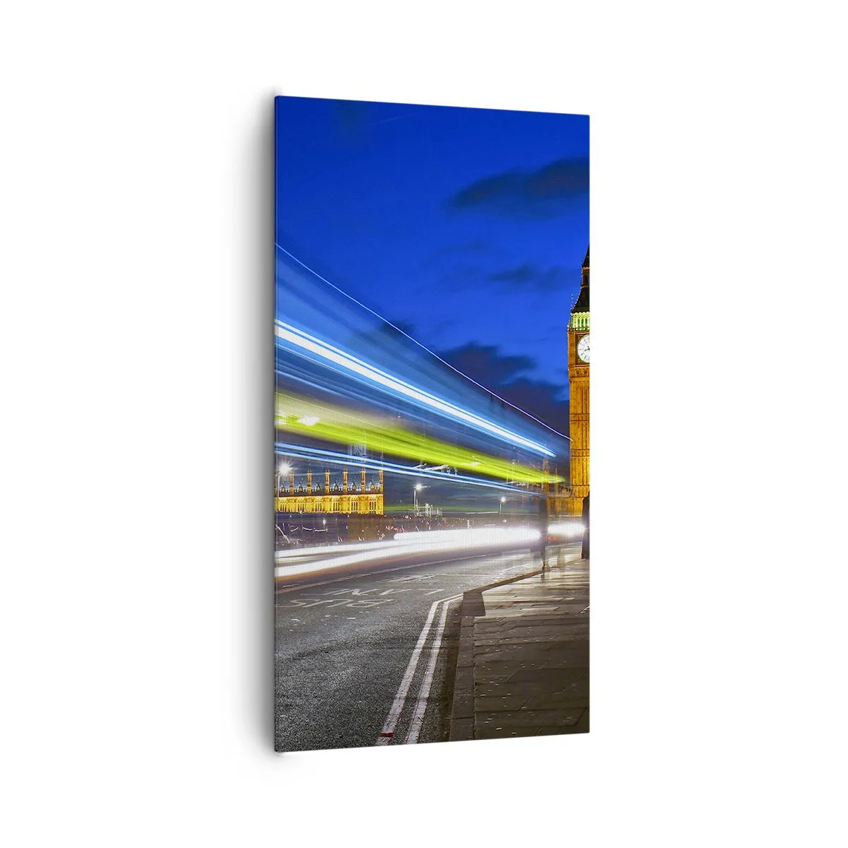 Bild auf Leinwand - Leinwandbild - Unter den wachsamen Augen von Big Ben - 65x120 cm
