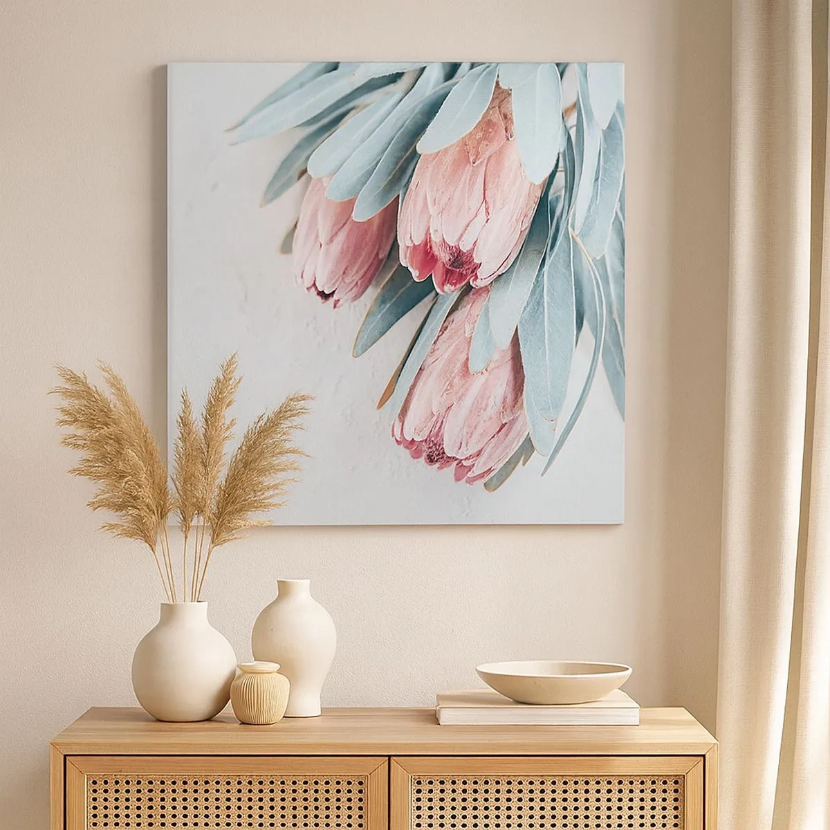 Bild auf Leinwand - Leinwandbild - Schämen sich für ihre eigene Schönheit - 30x30 cm