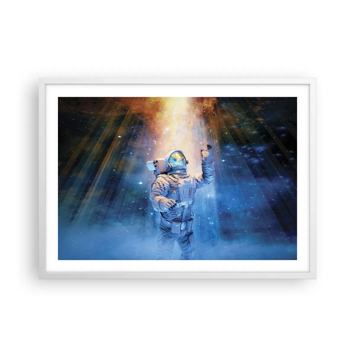 Poster in einem weißen Rahmen - Endlich am Ende - 70x50 cm