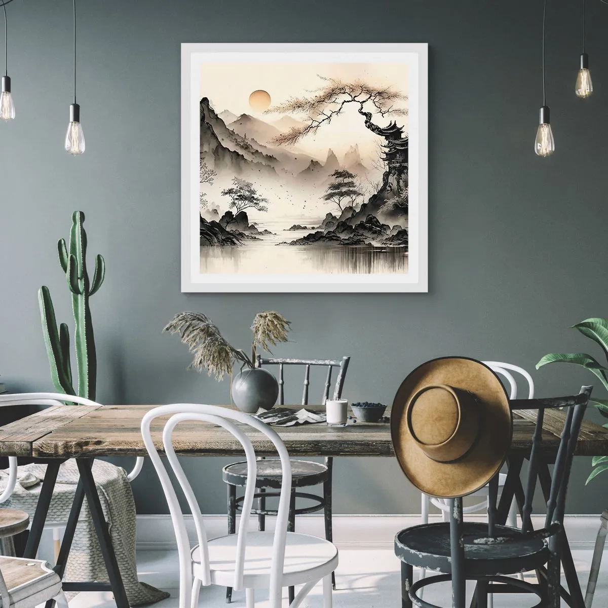 Poster in einem weißen Rahmen - Einzigartiger Charme des Orients - 30x30 cm