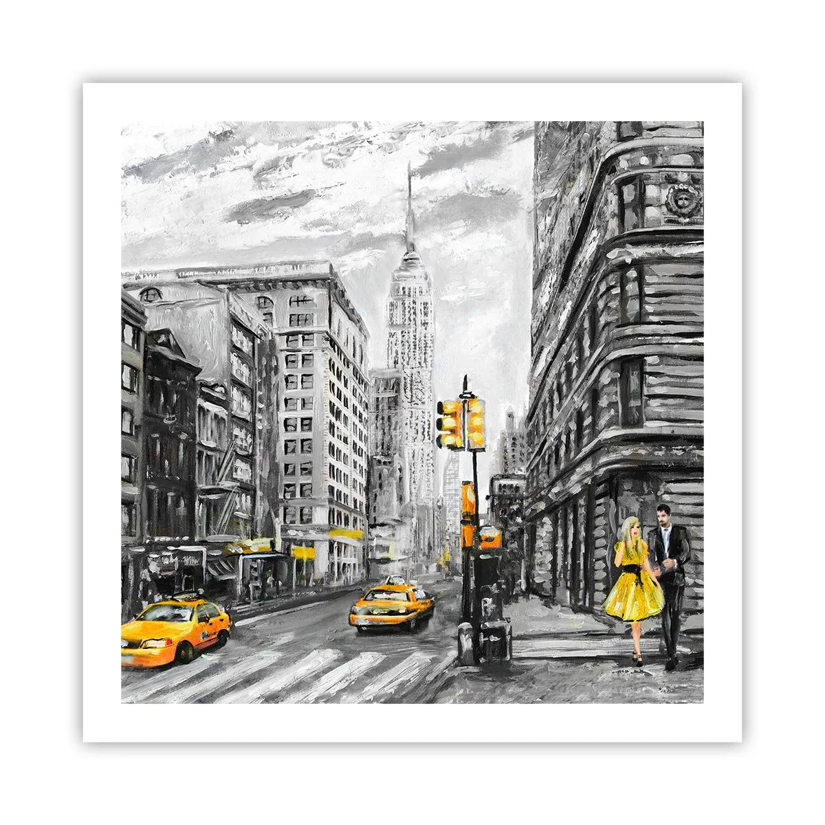 Poster - Eine New Yorker Geschichte - 60x60 cm