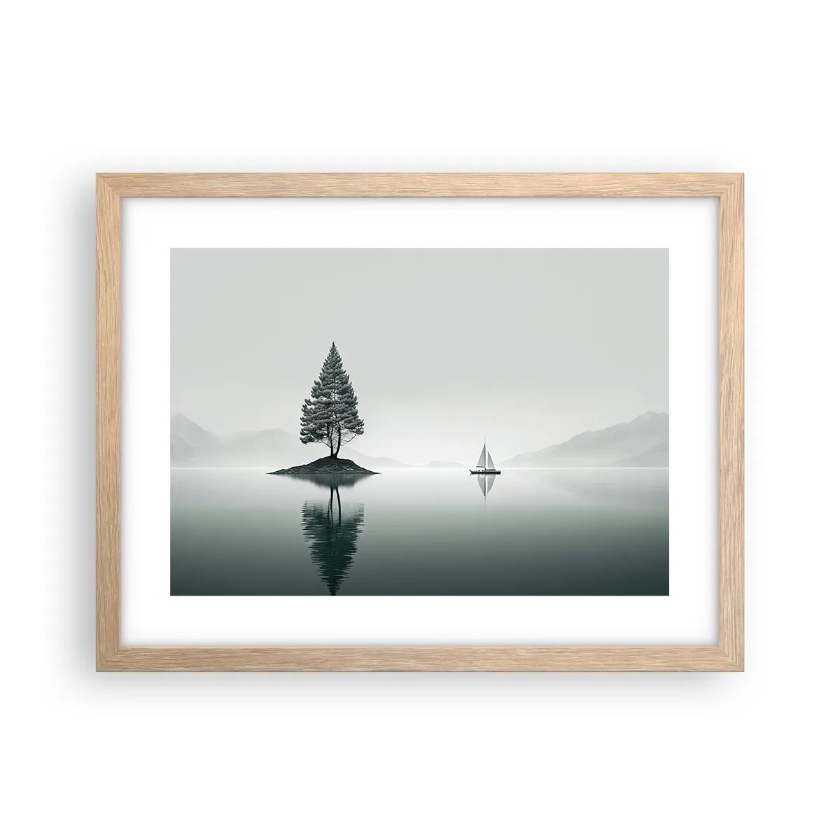 Poster in einem Rahmen aus heller Eiche - Traum - 40x30 cm