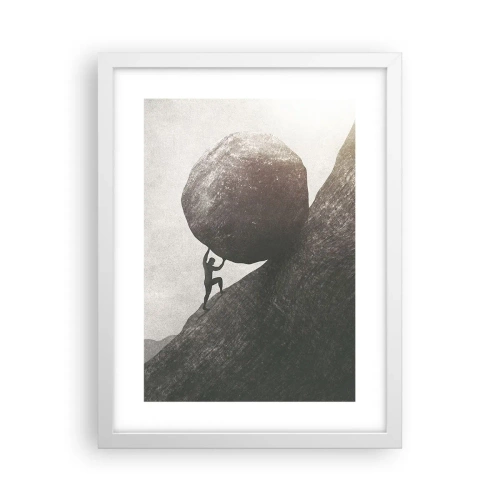 Poster in einem weißen Rahmen - Ich glaube wider alle Hoffnung - 30x40 cm