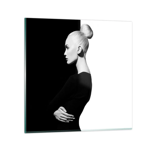 Glasbild - Bild auf glas - Einfach eine Frau - 30x30 cm