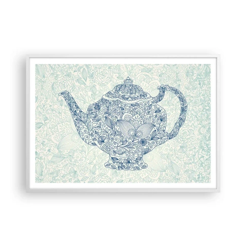 Poster in einem weißen Rahmen - Tee-Charm - 100x70 cm
