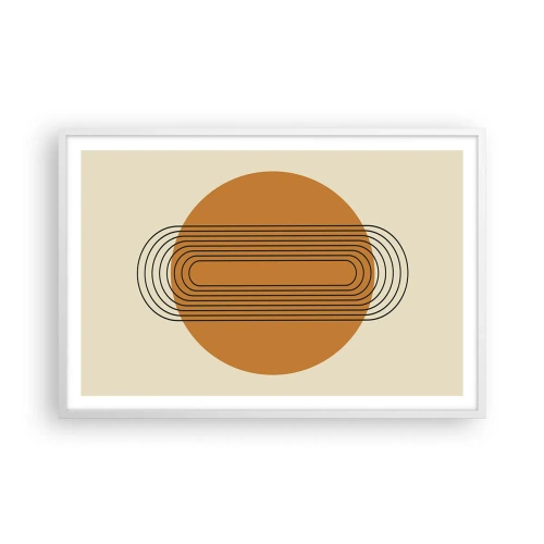 Poster in einem weißen Rahmen - Perfekter Plan - 91x61 cm