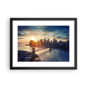 Poster in einem schwarzem Rahmen - Westliches Kulturdenkmal - 40x30 cm