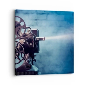 Bild auf Leinwand - Leinwandbild - Im alten Kino - 30x30 cm
