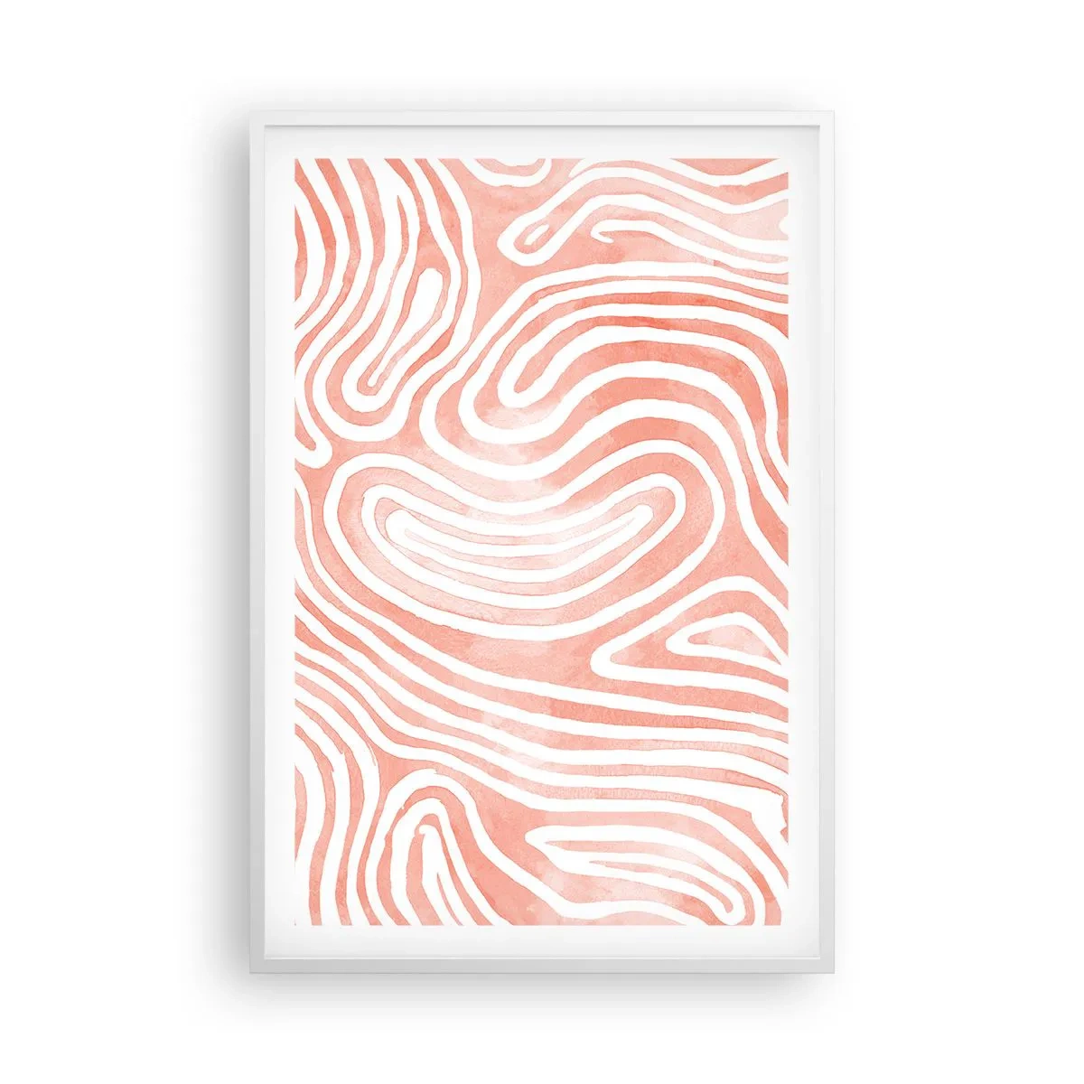 Poster in einem weißen Rahmen - Im Korallenlabyrinth - 61x91 cm