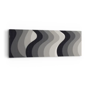 Bild auf Leinwand - Leinwandbild - Eine Welle nach der anderen - 90x30 cm