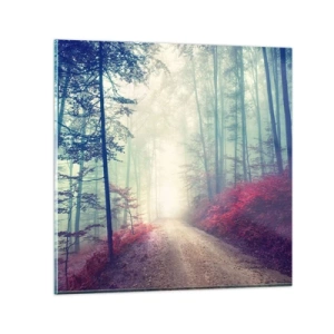 Glasbild - Bild auf glas - Wie gut ist es, im Morgengrauen aufzustehen - 30x30 cm