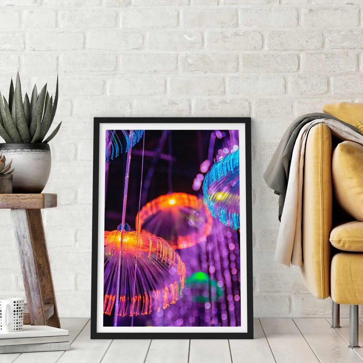 Poster in einem schwarzem Rahmen - Lichtbrunnen - 61x91 cm