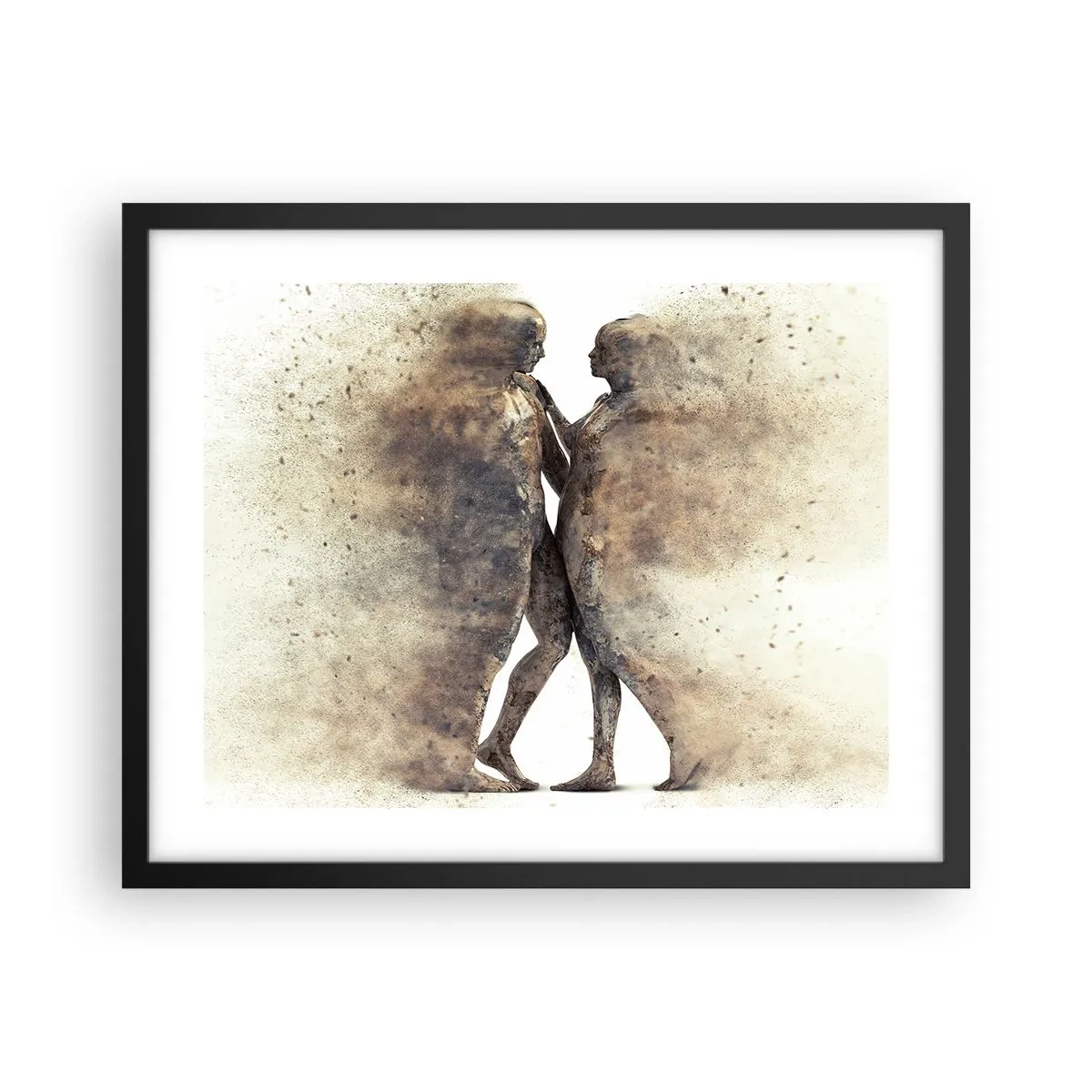 Poster in einem schwarzem Rahmen - Sie erhoben sich aus dem Staub, um zu lieben - 50x40 cm