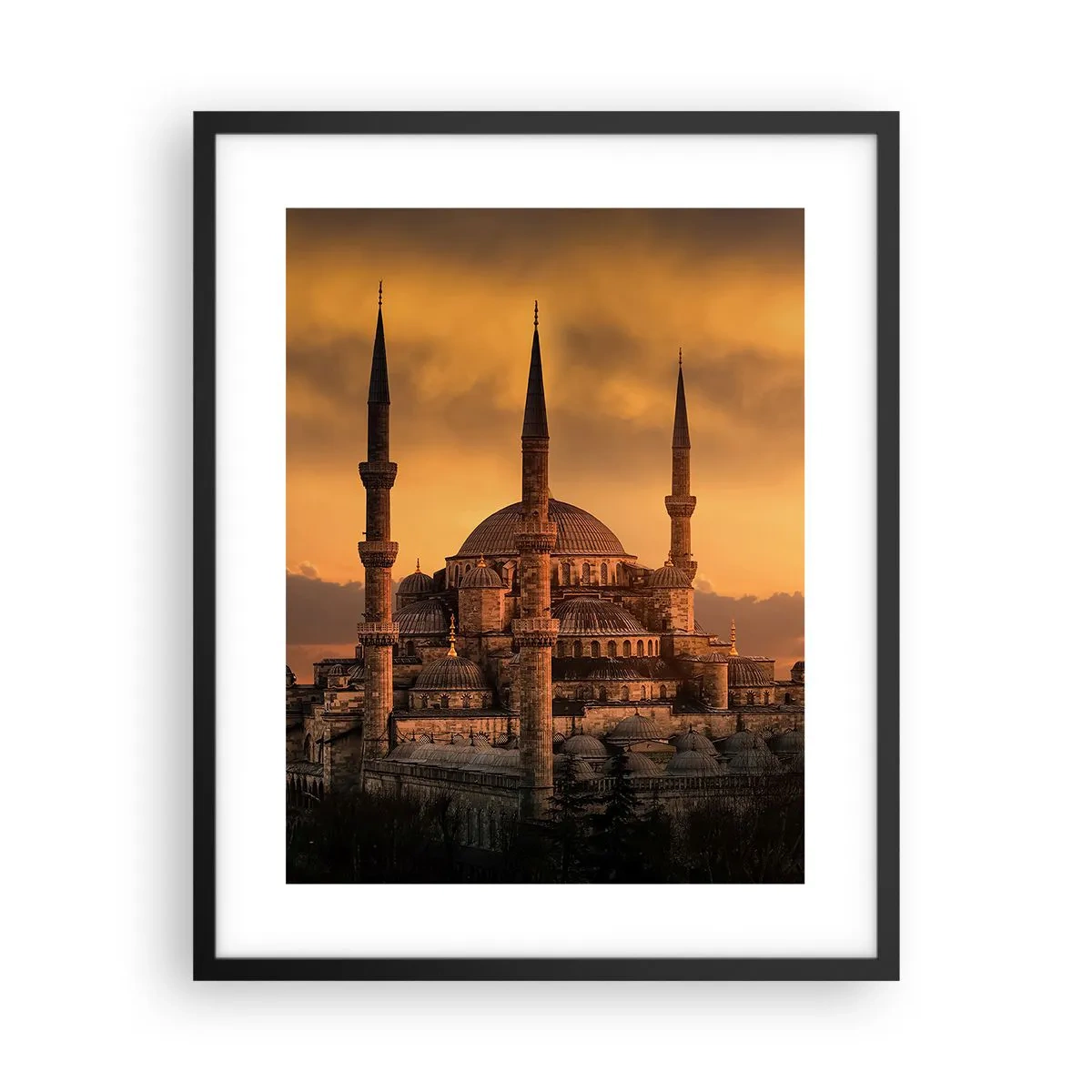 Poster in einem schwarzem Rahmen - Gott ist großartig - 40x50 cm