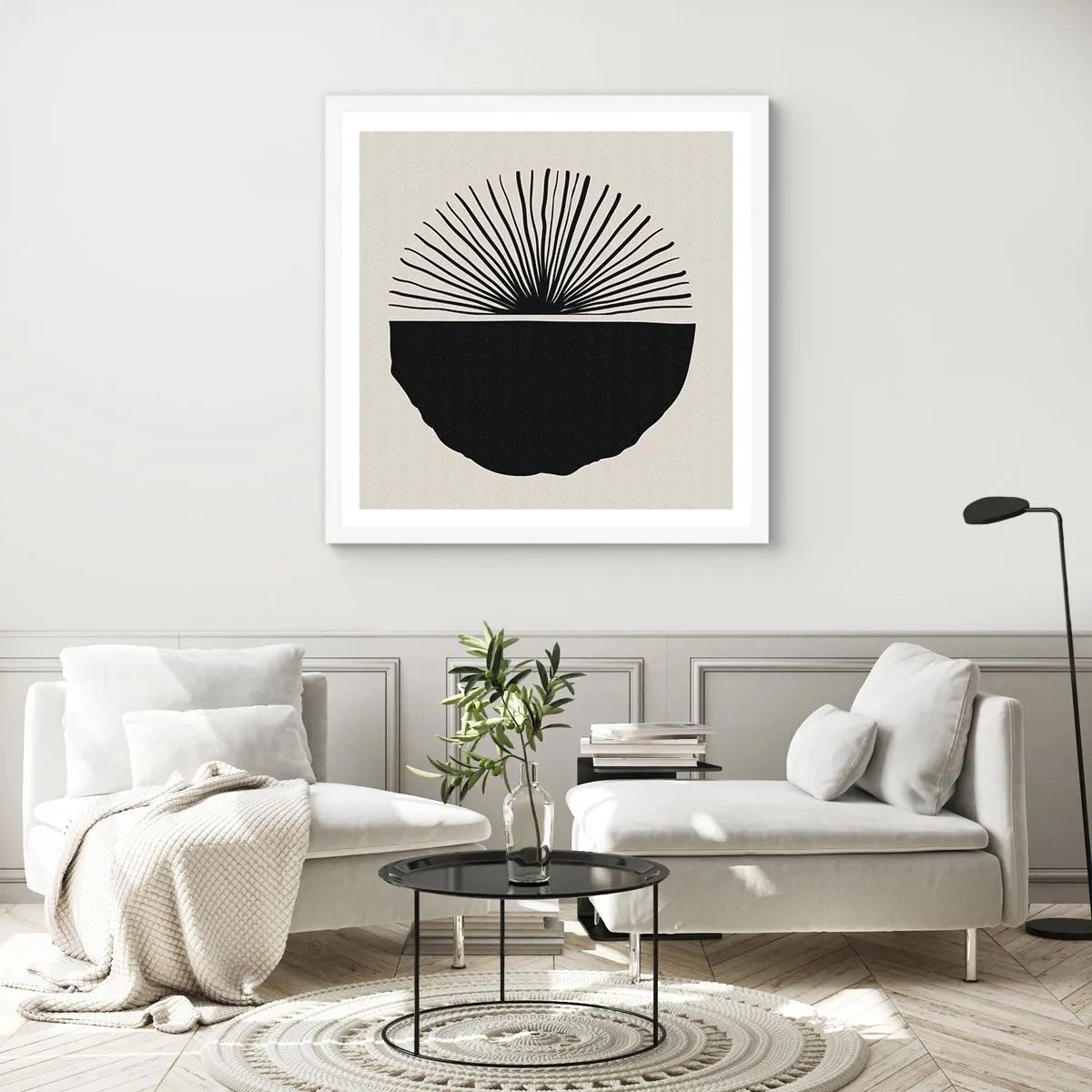 Poster in einem weißen Rahmen - Eine Reihe von Möglichkeiten - 30x30 cm
