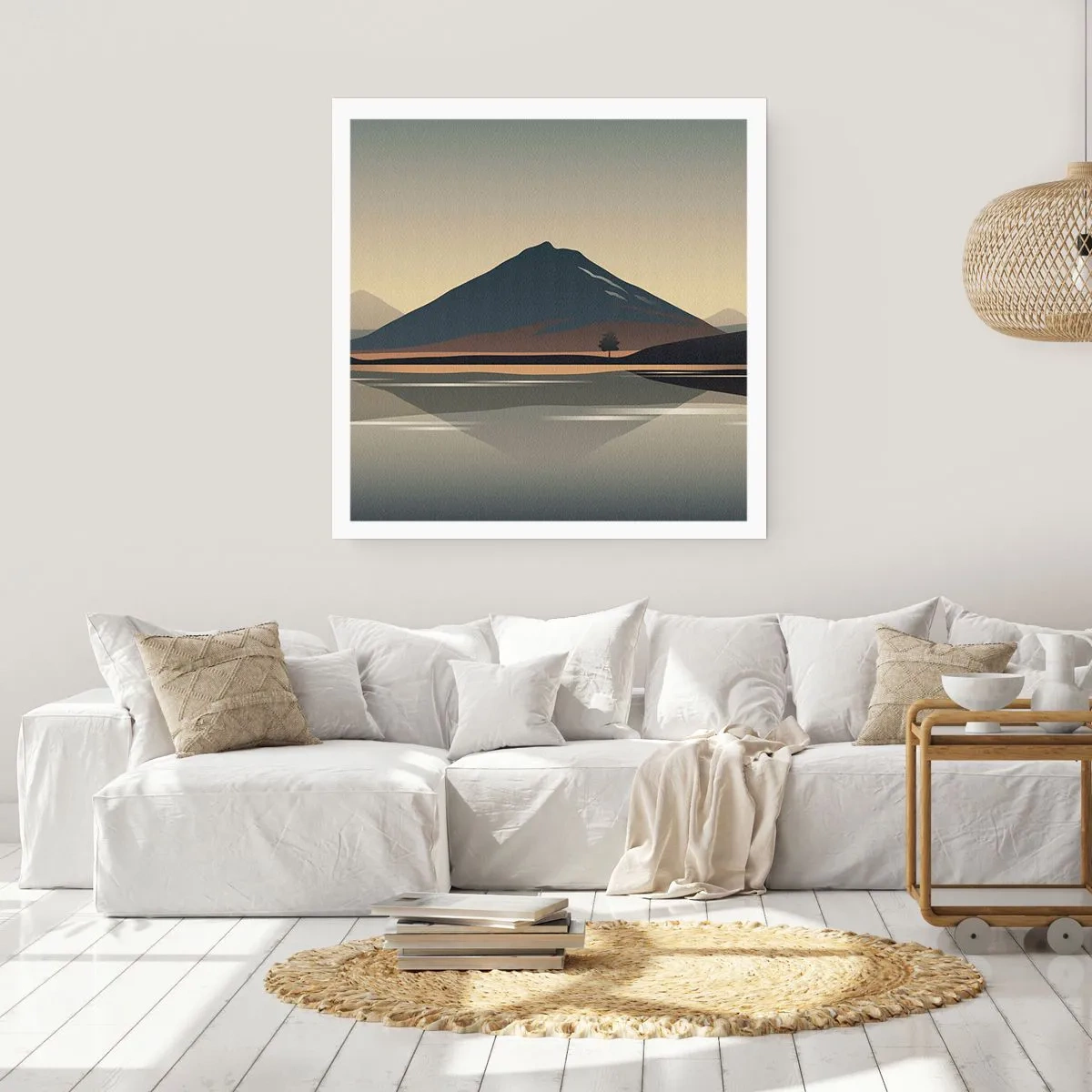 Poster - Spiegelreflexion - 40x40 cm