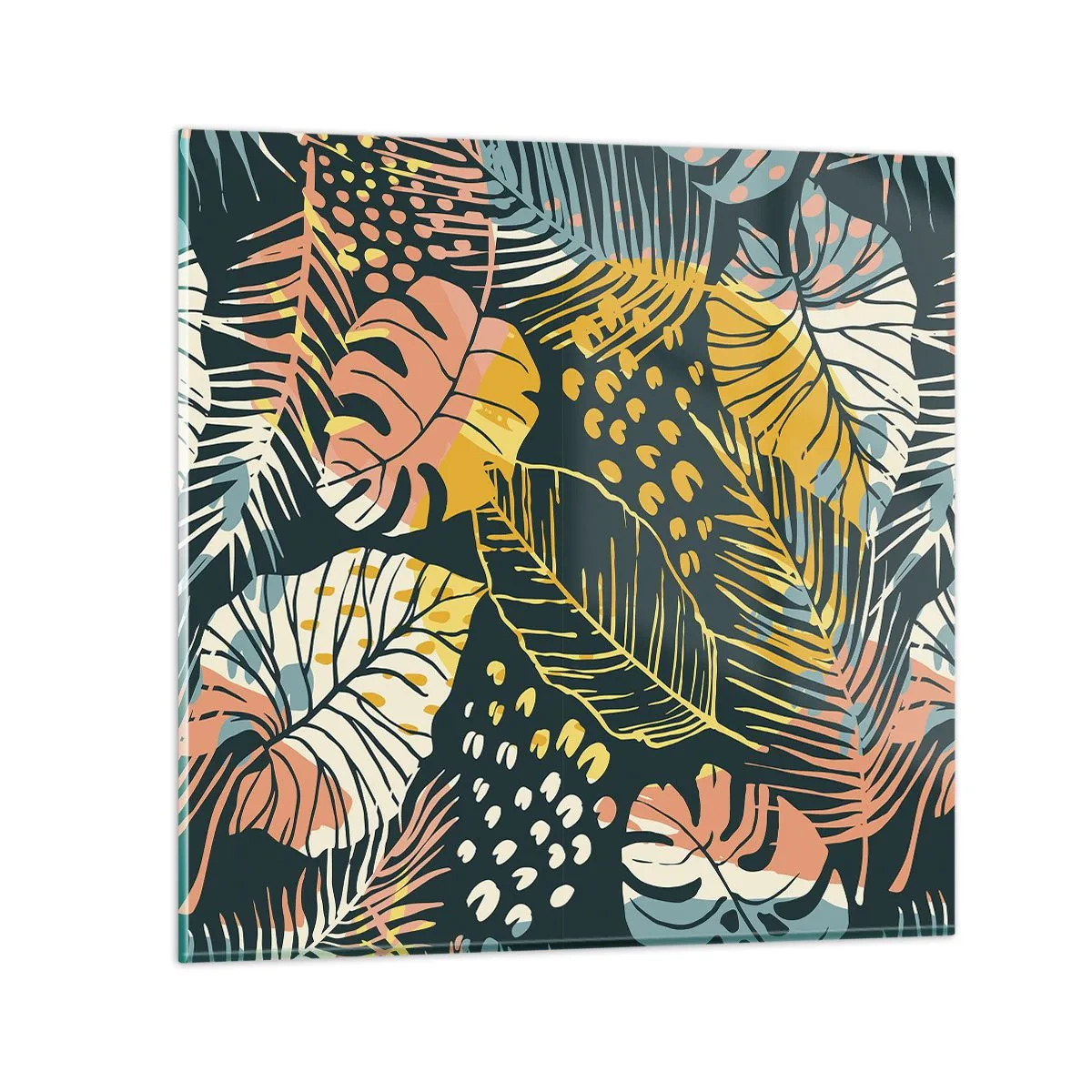 Glasbild - Bild auf glas - Grüne Fantasie - 70x70 cm