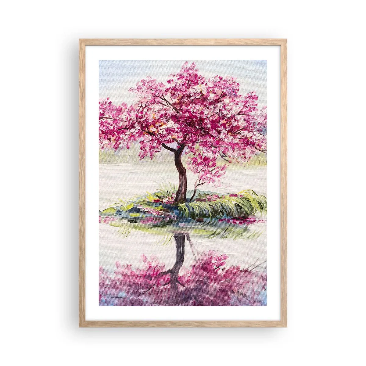 Poster in einem Rahmen aus heller Eiche - Der Ritus des Frühlings - 50x70 cm